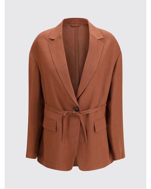 Brunello Cucinelli Brown Viscose Blazer