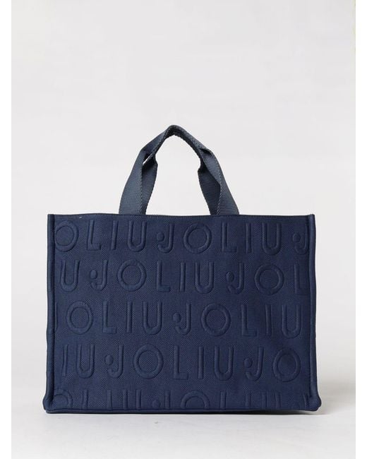 Liu Jo Blue Knitted Tote Bag