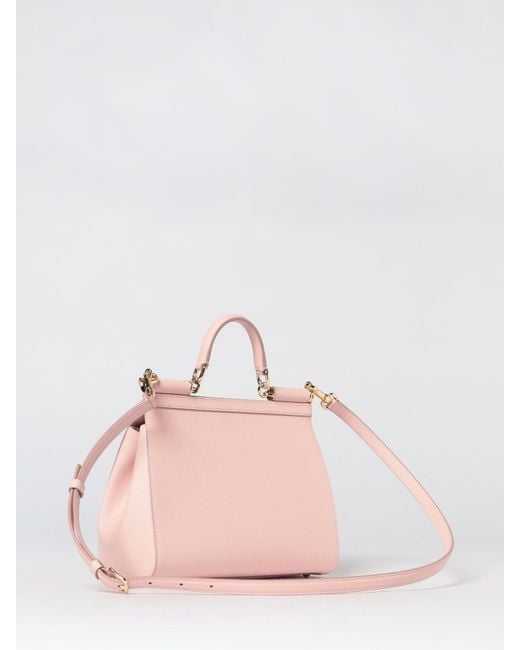 Dolce & Gabbana Pink Dolce &Amp Gabbana Sicily Dauphine Leather Bag
