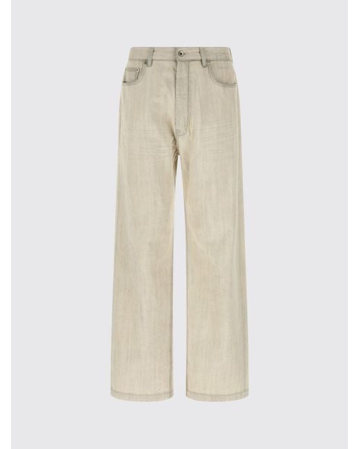Rick Owens Natural Cotton Denim Jeans for men