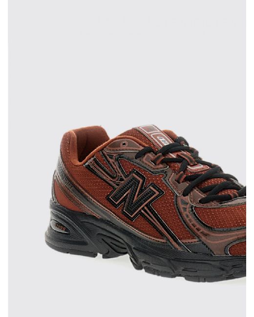 New Balance Brown 740 Mesh And Rubber Sneakers for men