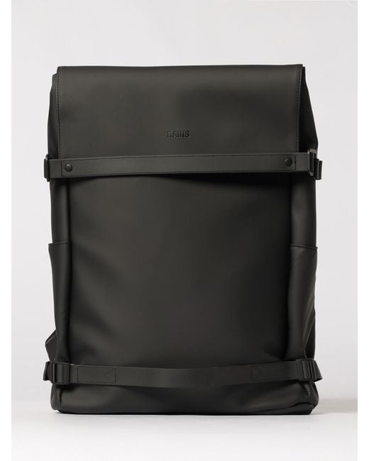Rains Black Otg Backpack for men