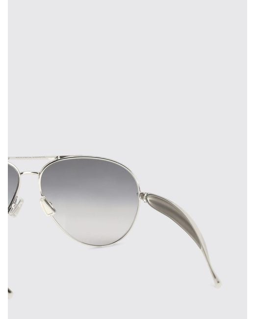 Bottega Veneta White Sardine Metal Sunglasses