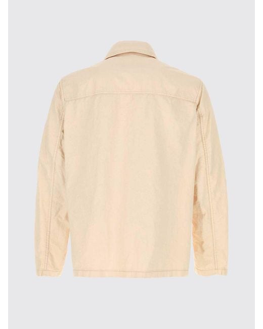 Fay Natural 4 Ganci Linen Canvas Jacket for men
