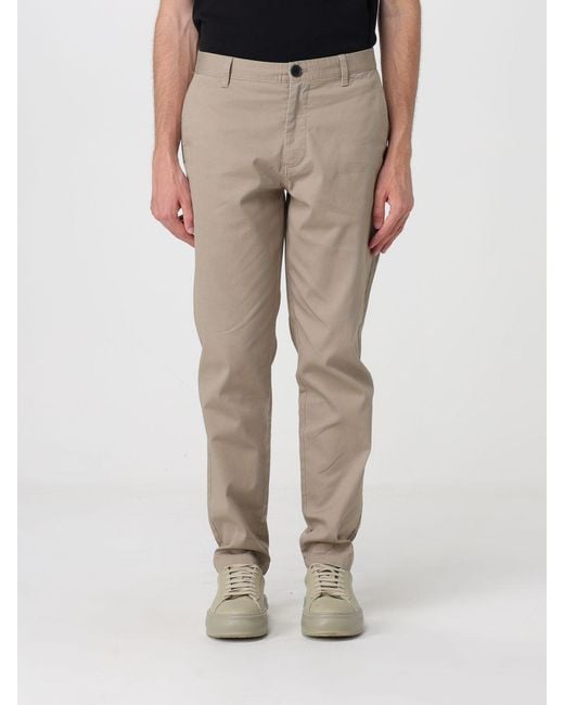 ARMANI EXCHANGE Natural Stretch Cotton Chino Pants With Zip And Button Closure for men