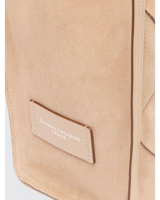 Gianni Chiarini Natural Marcella Woven Suede Bag