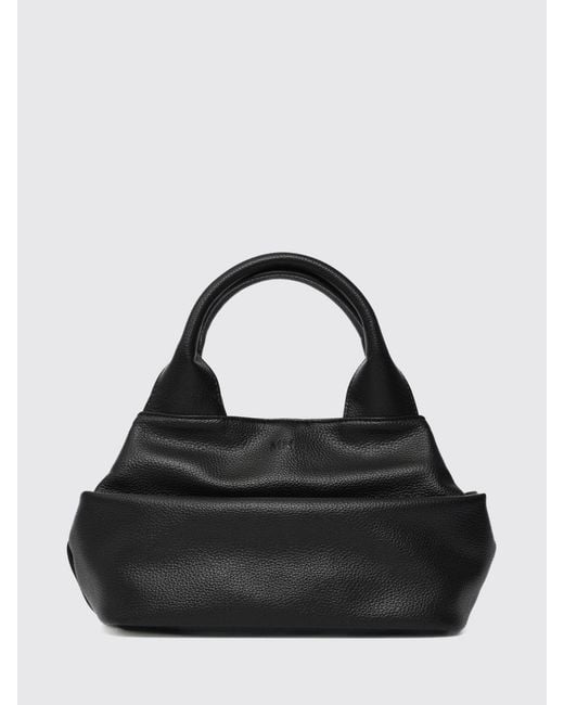 Max Mara Black Legrege Grained Faux Leather Bag