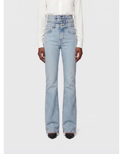 Fiorucci Blue Triple Waist Denim Jeans
