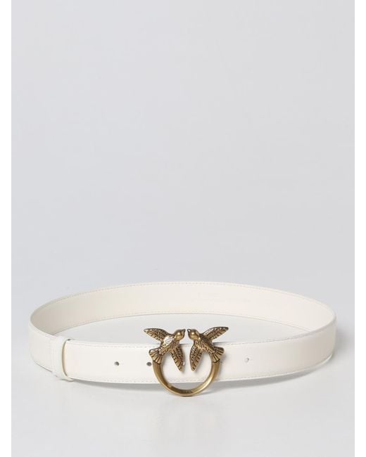Pinko Natural Love Berry Leather Belt