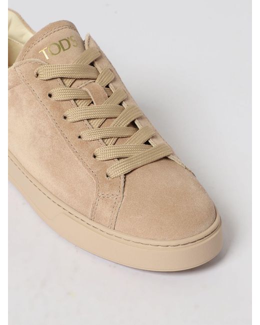 Tod's Natural Suede Sneakers