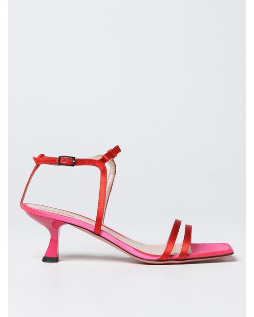 Vivetta Red Heeled Sandals