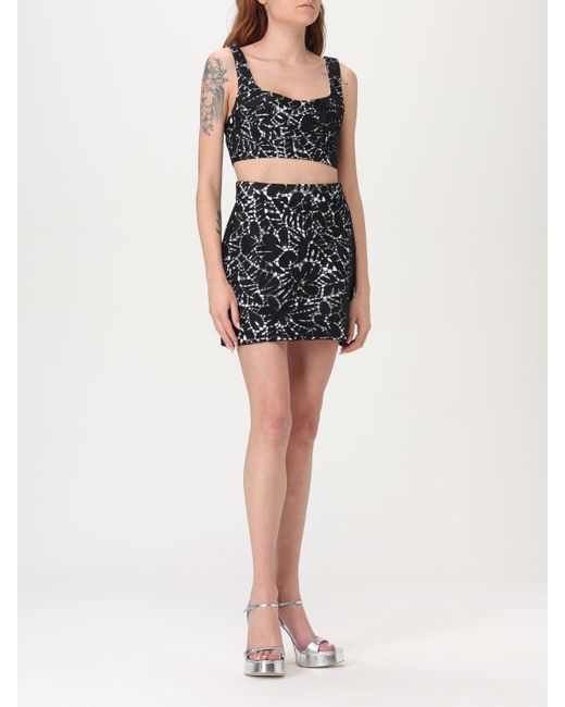 Michael Kors Black Mk Palm Lace Mini Skirt