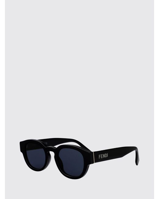 Fendi White Signature Acetate Sunglasses for men
