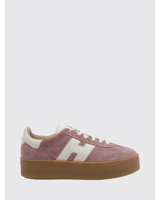 Hogan Brown Cool H698 Platform Sneakers