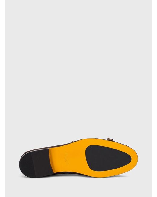 Doucal's Multicolor Suede Monk Strap Shoes
