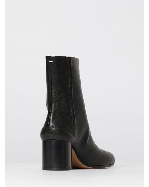 Maison Margiela Black Tabi Leather Ankle Boots