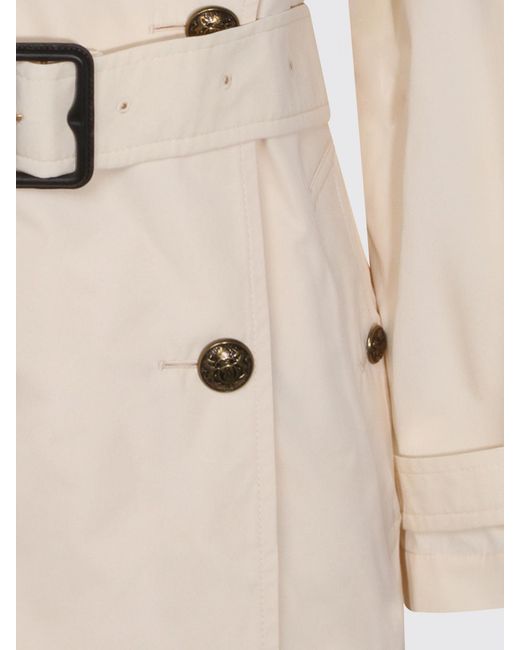 Burberry Natural Double-Breasted Trench Coat