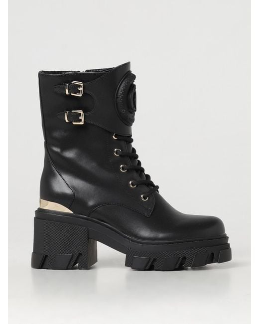 Botines Planos Mujer Just Cavalli de color Black