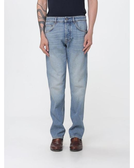 Lardini Blue Straight Stretch Denim Jeans for men