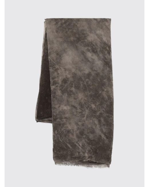 Avant Toi Gray Bleached Virgin Wool Scarf for men