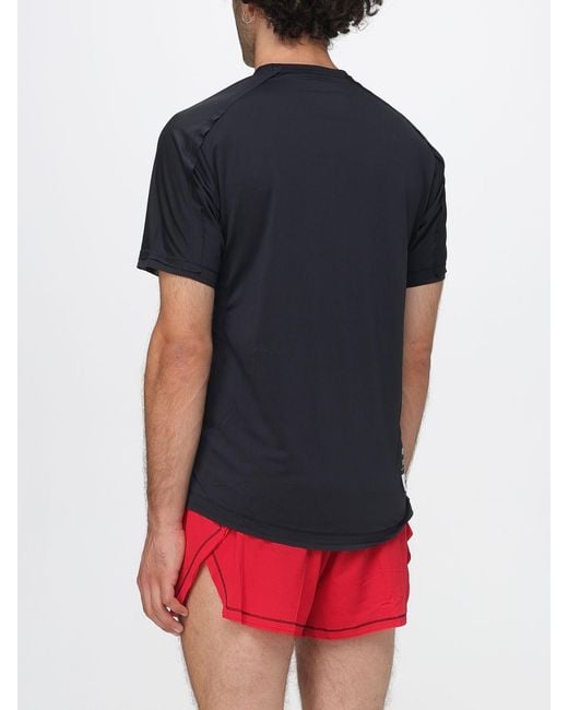 Y-3 Blue Slim Fit Recycled Polyester Training T-Shirt With Logo for men