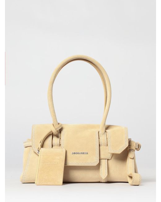 DSquared² Natural Suede Shoulder Bag