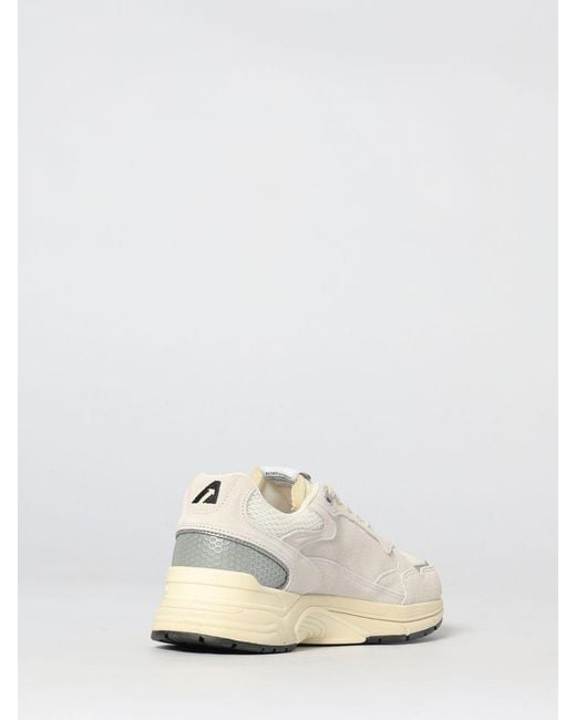 Autry White Hyperway Suede And Mesh Sneakers for men