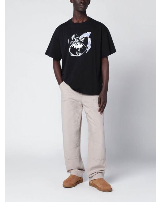 Brain Dead Black T-Shirt for men