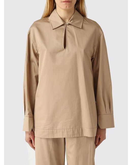 Max Mara Natural Cotton Poplin Blouse