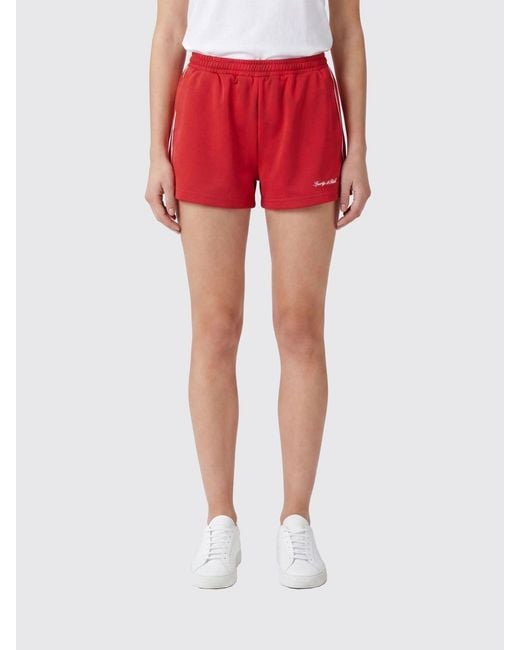 Sporty & Rich Sporty &Amp Rich Recycled Polyester Athletic Shorts With Embroidered Logo