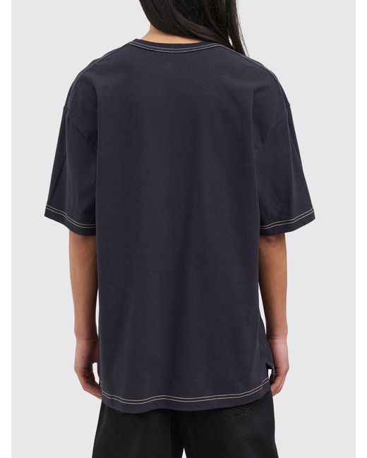 Lemaire Blue Boxy Cotton T-Shirt for men