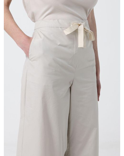 Max Mara White Cotton Wide-Leg Trousers