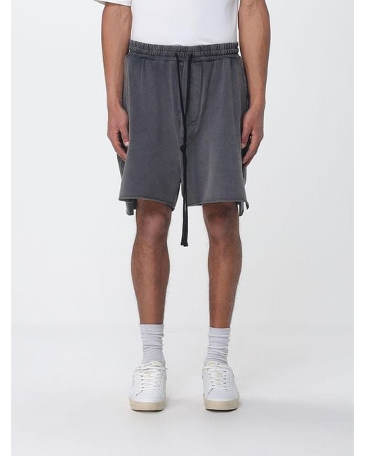 Thom Krom Blue Stretch Cotton Jogging Shorts for men