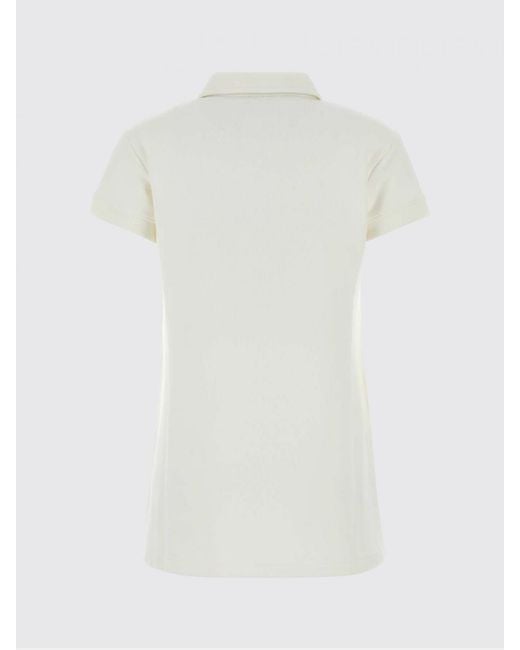 Autry White Cotton Polo Dress With Logo
