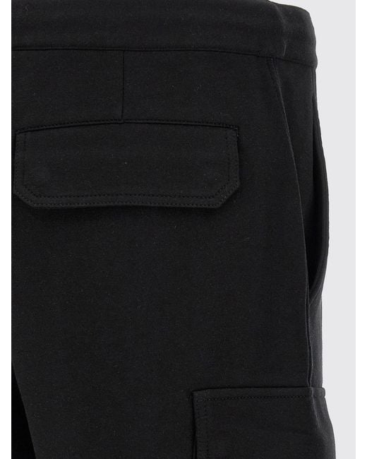 Brunello Cucinelli Blue Cotton And Cashmere Cargo Shorts for men