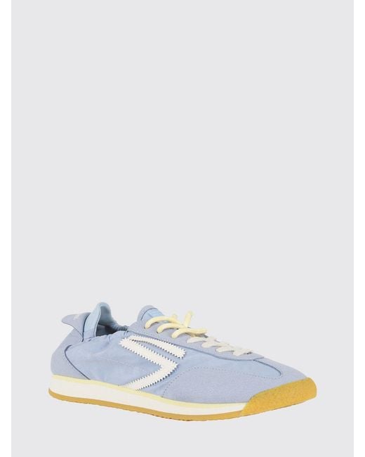 PURAAI Blue 6.02 Panther Vegan Leather And Fabric Sneakers