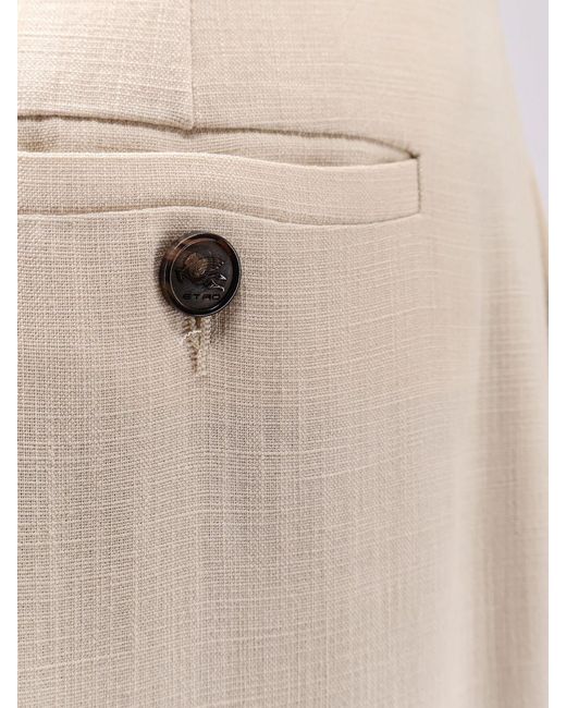 Etro Natural Palazzo Trousers