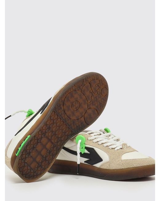 Off-White c/o Virgil Abloh Green Suede And Nylon End Of Play Sneakers for men