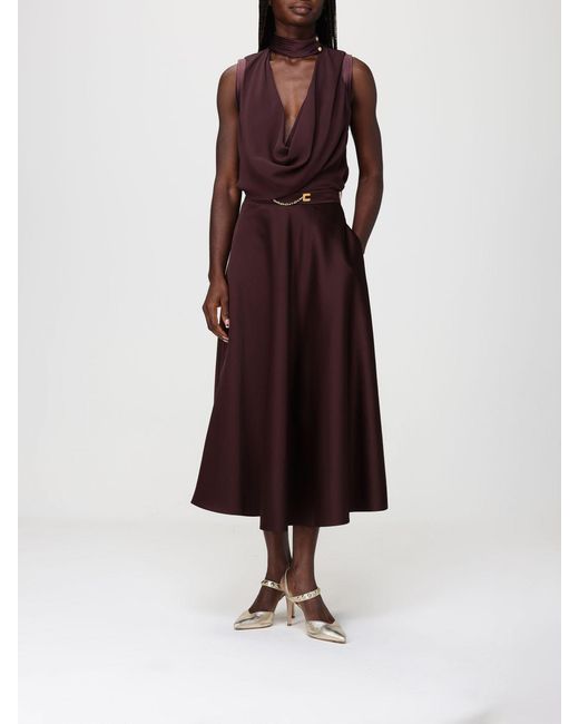 Elisabetta Franchi Red Viscose Top