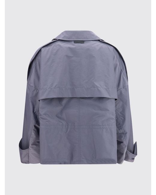 Marni Blue Relaxed Fit Short Trench Coat