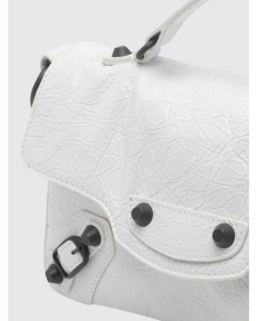 Balenciaga Natural Le City Nano Arena Leather Bag