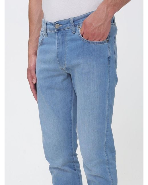 XC Blue Classic Five-Pocket Slim Fit Jeans for men