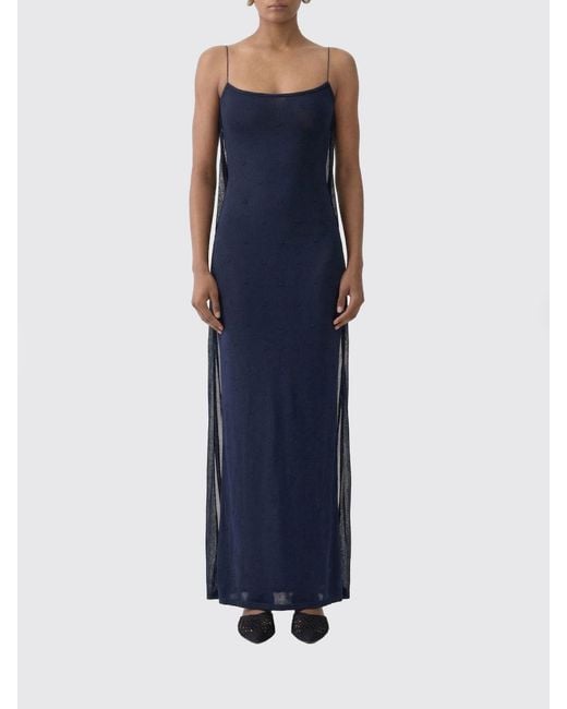 Jacquemus Blue Viscose Dress