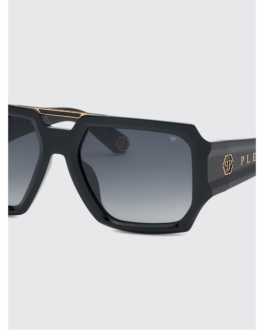 Philipp Plein Gray Brave Acetate Sunglasses for men