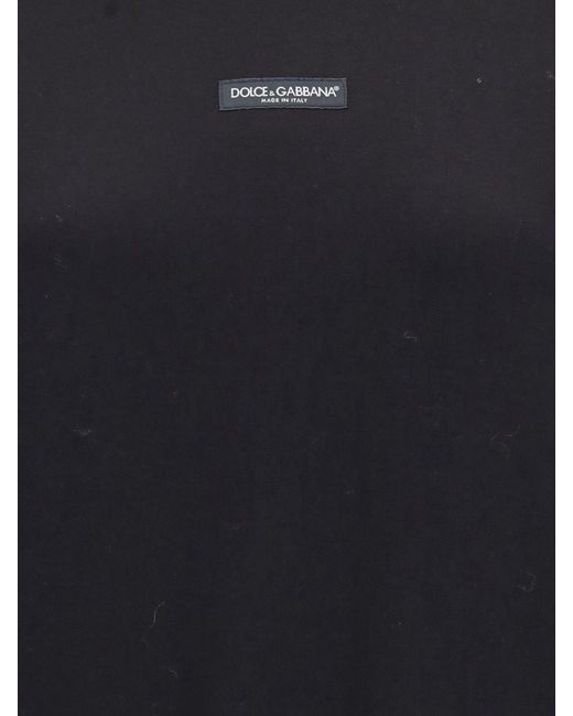 Dolce & Gabbana Black Dolce &Amp Gabbana Cotton Hoodie With Contrast Logo