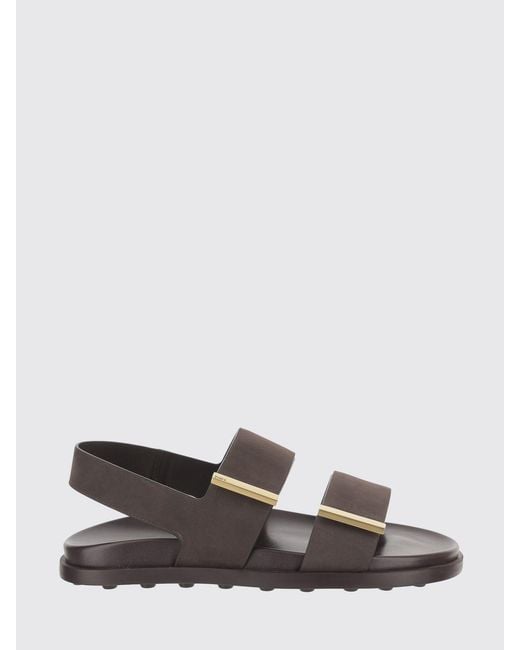 Tod's White Leather Sandals