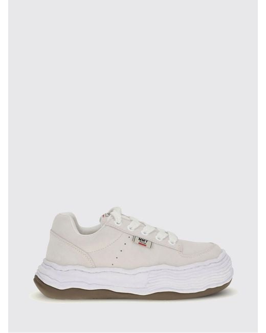 Maison Mihara Yasuhiro White Oliver Suede Sneakers for men