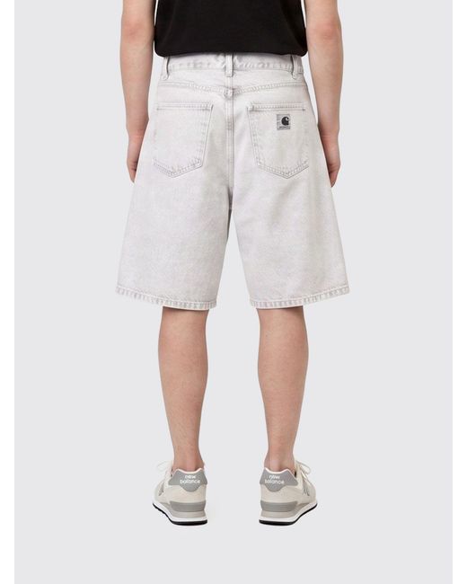 Carhartt Gray Cotton Denim Shorts