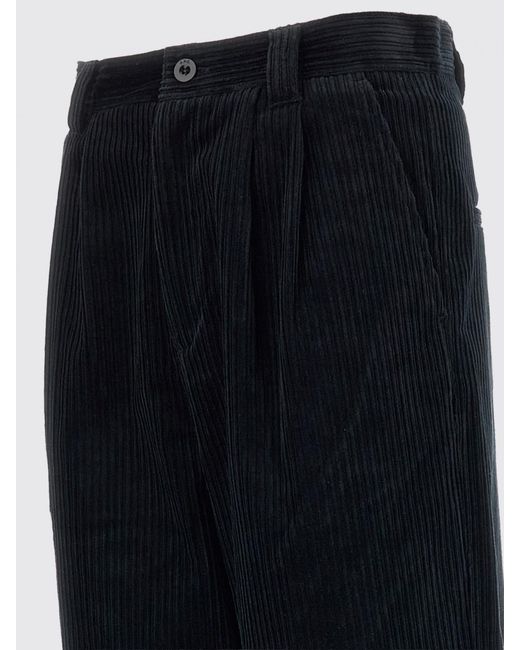 A.P.C. Blue Ricky Wide-Leg Cotton Trousers With Pleats And Mid-Rise Waist for men