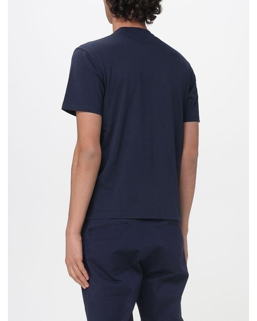 Aspesi Blue Basic Cotton T-Shirt for men